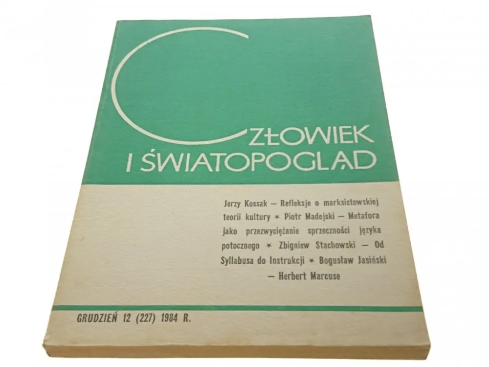 Ostatnie sztuki CZŁOWIEK I ŚWIATOPOGLĄD GRUDZIEŃ 12 (227) 1984