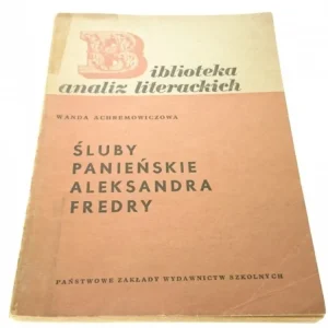 Dostępne od ręki ŚLUBY PANIEŃSKIE ALEKSANDRA FREDRY (1964)