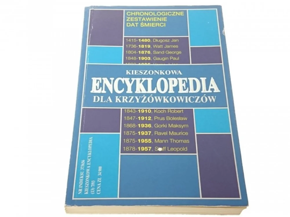 KIESZONKOWA ENCYKLOPEDIA DLA KRZYŻÓWKOWICZÓW 1993 Premium