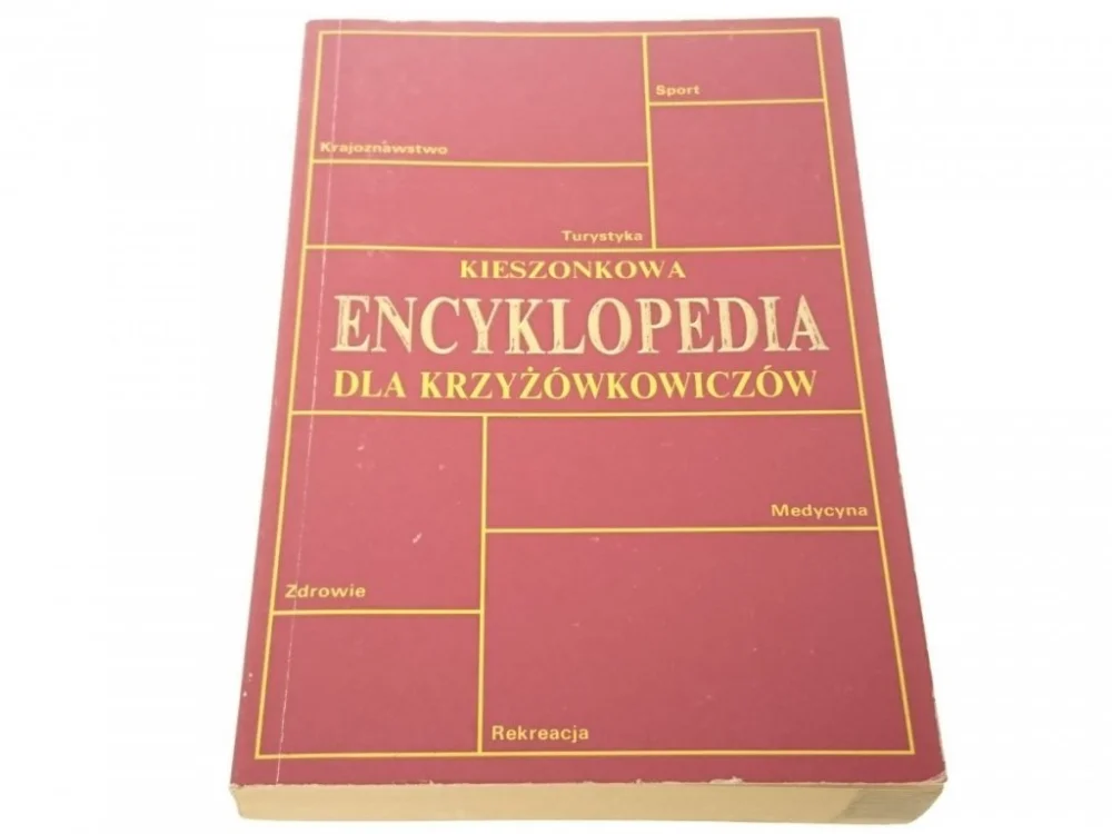 Ekspresowa dostawa KIESZONKOWA ENCYKLOPEDIA DLA KRZYŻÓWKOWICZÓW 1992