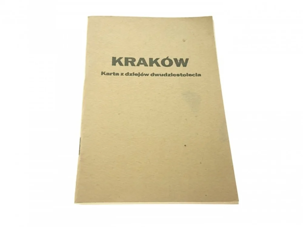 KRAKÓW. KARTA Z DZIEJÓW DWUDZIESTOLECIA (1985) Super okazja