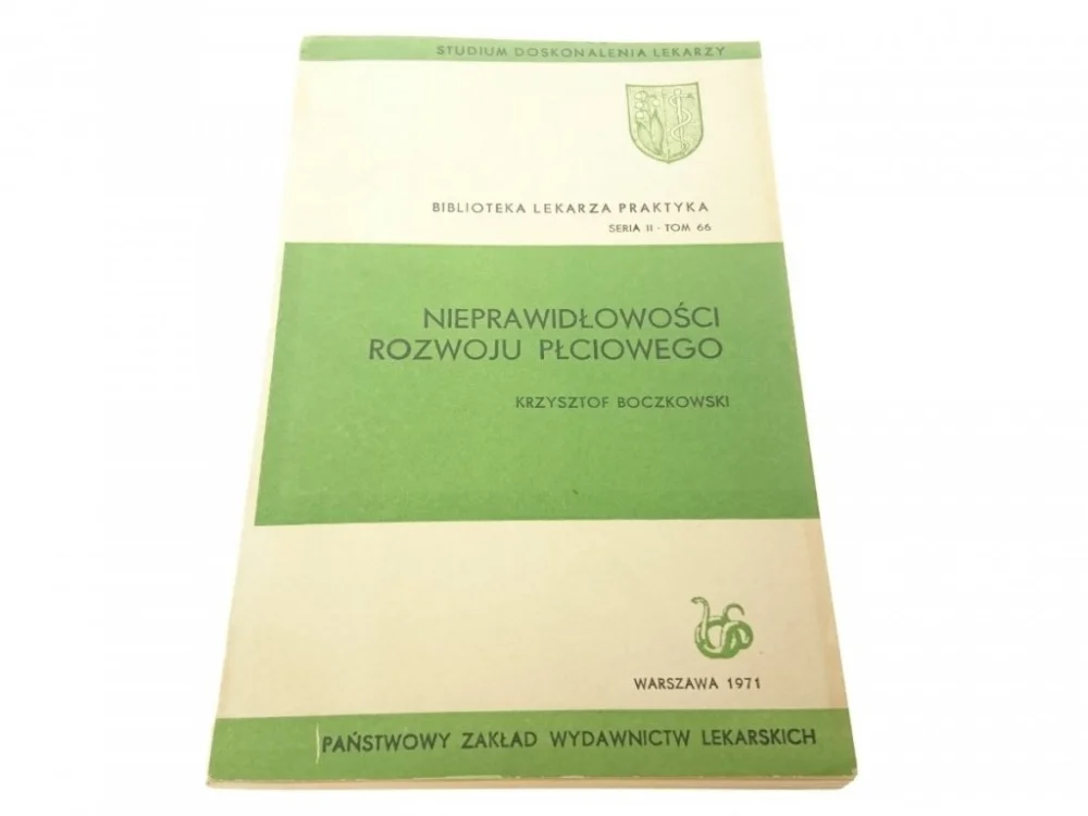NIEPRAWIDŁOWOŚCI ROZWOJU PŁCIOWEGO Boczkowski 1971 Dostępne od ręki