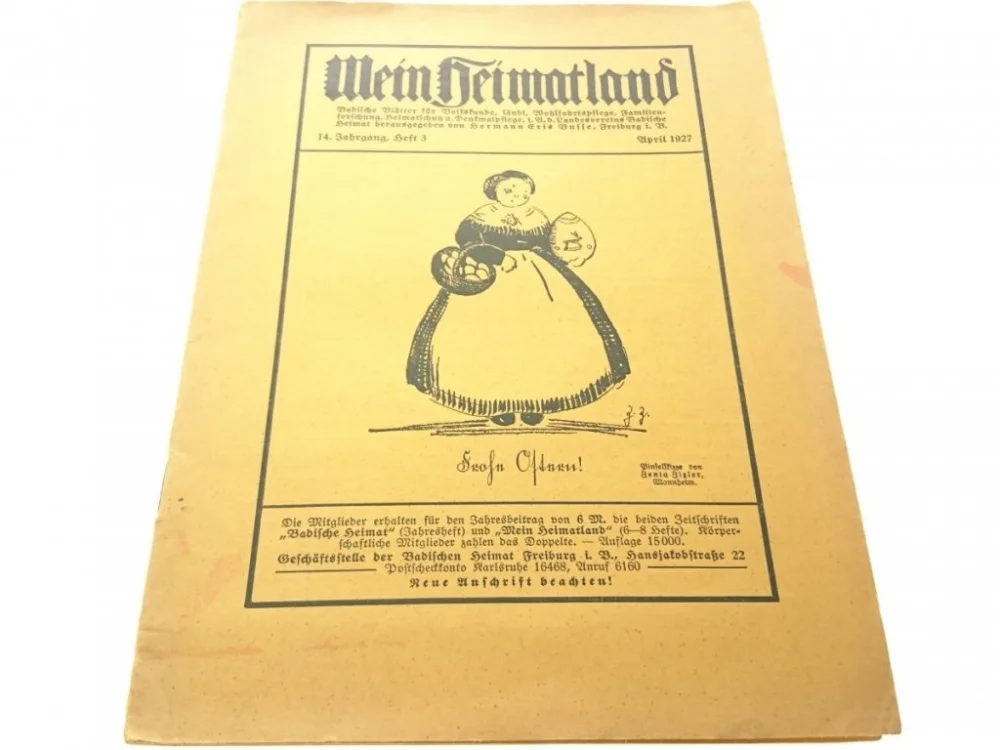 Ekspresowa dostawa MEIN HEIMATLAND 14. JAHRGANG HEFT 3 APRIL 1927