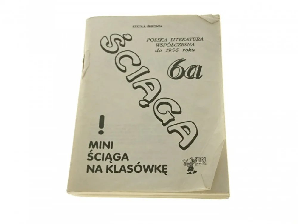 ŚCIĄGA 6A POLSKA LITERATURA WSPÓŁCZESNA DO 1956 Ograniczona ilość