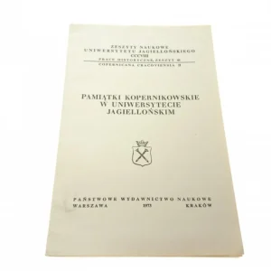 Cena promocyjna PAMIĄTKI KOPERNIKOWSKIE W UNIWERSYTECIE (1973)