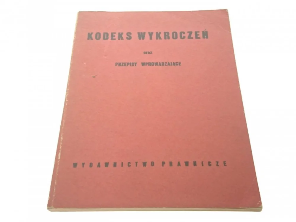 KODEKS WYKROCZEŃ ORAZ PRZEPISY WPROWADZAJĄCE 1977 Popularny