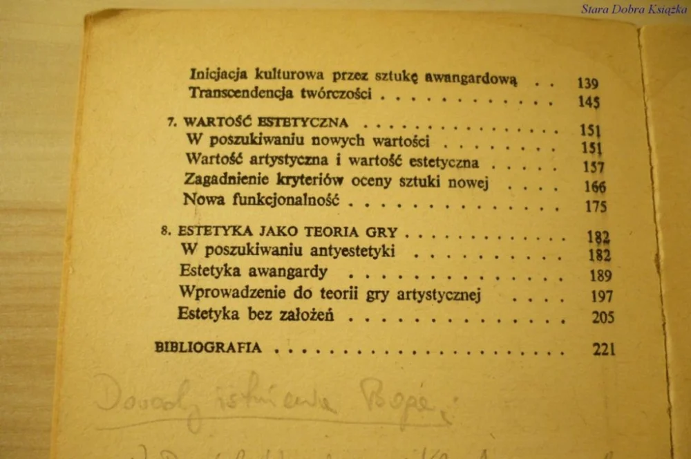 ESTETYKA I ANTYESTETYKA - Maria Gołaszewska (1984) Ostatnia szansa