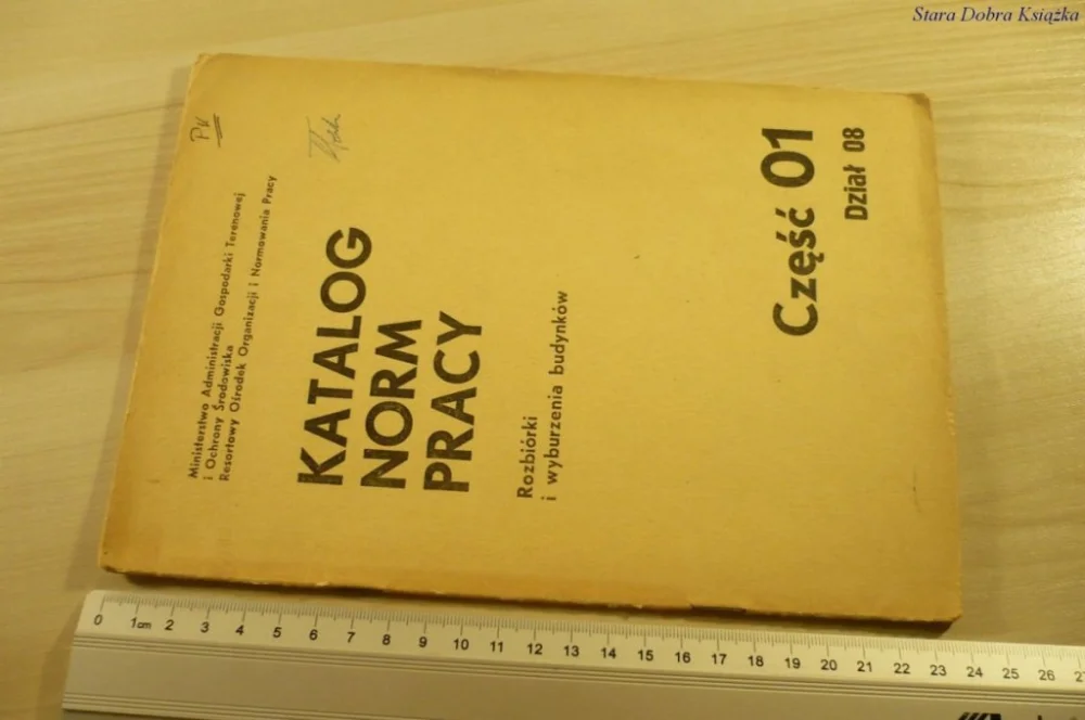 KATALOG NORM PRACY CZĘŚĆ 01 DZIAŁ 08 (1982) Popularny