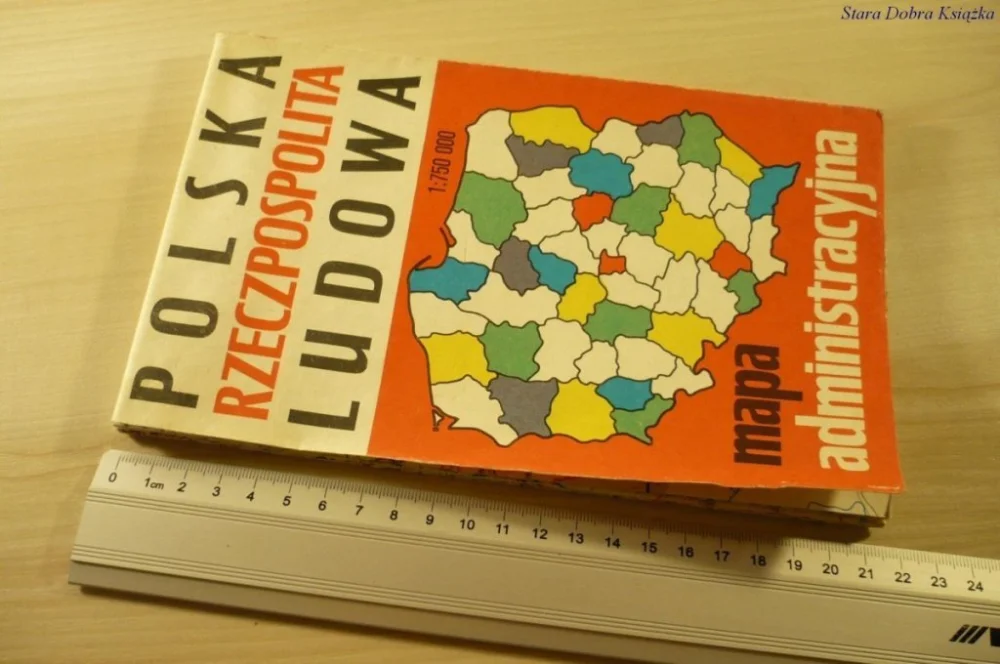Ostatnie sztuki POLSKA RZECZPOSPOLITA LUDOWA. MAPA (1987)