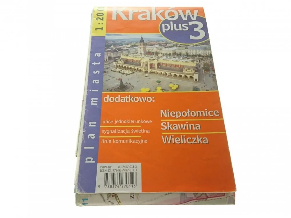 KRAKÓW PLUS 3. PLAN MIASTA (2008) Wyprzedaż
