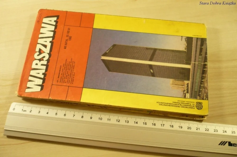 Niska cena WARSZAWA. PLAN MIASTA (1992)