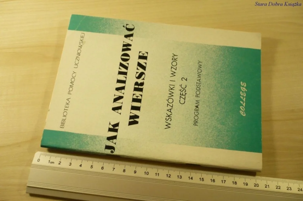 JAK ANALIZOWAĆ WIERSZE. WSKAZÓWKI CZĘŚĆ 2 (1993) Cena promocyjna