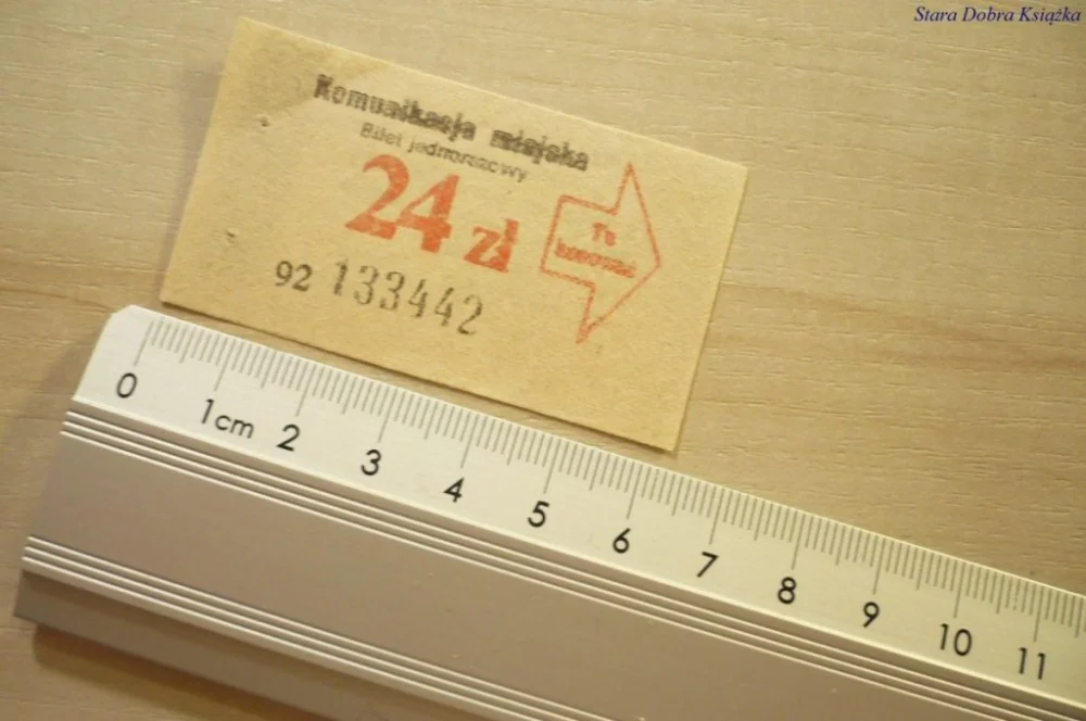 Zamów dziś KOMUNIKACJA MIEJSKA. BILET JEDNORAZOWY 24 ZŁ