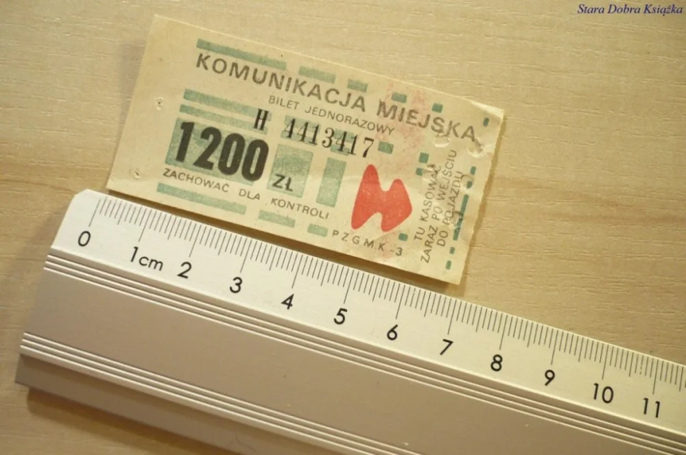 Wyjątkowa oferta KOMUNIKACJA MIEJSKA. BILET JEDNORAZOWY 1200 ZŁ