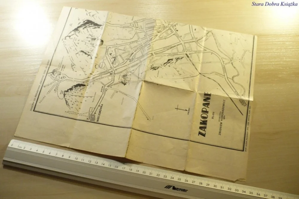 TATRY POLSKIE. ZAKOPANE PLAN 1970 Taniej