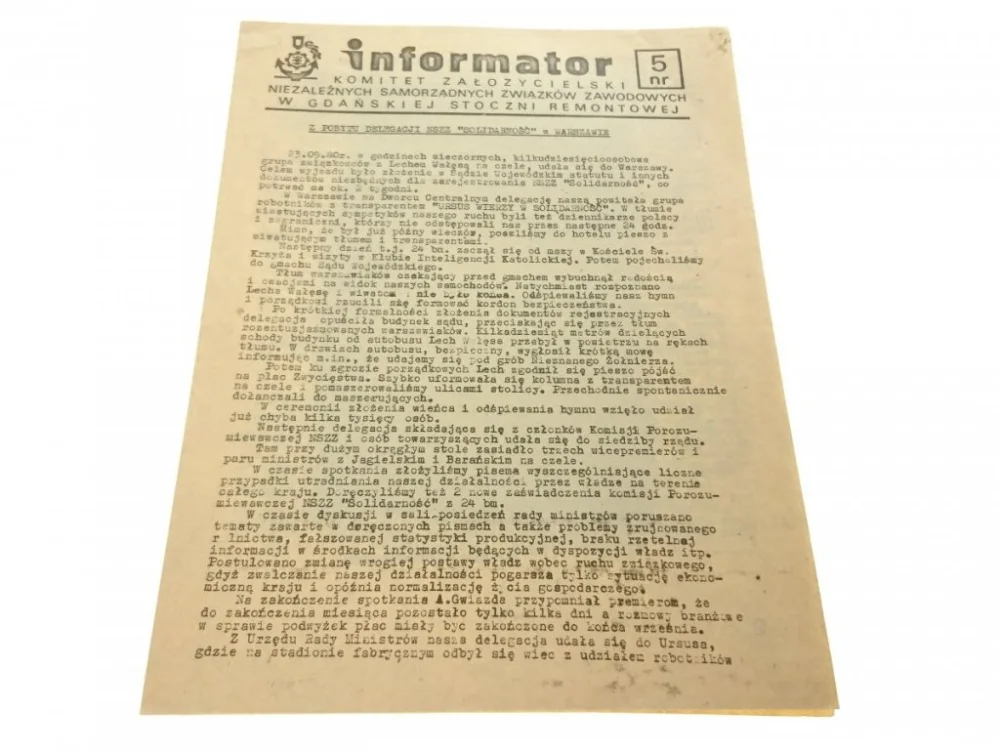 Zniżka INFORMATOR. KOMIET ZAŁOŻYCIELSKI NIEZALEŻNYCH NR 5