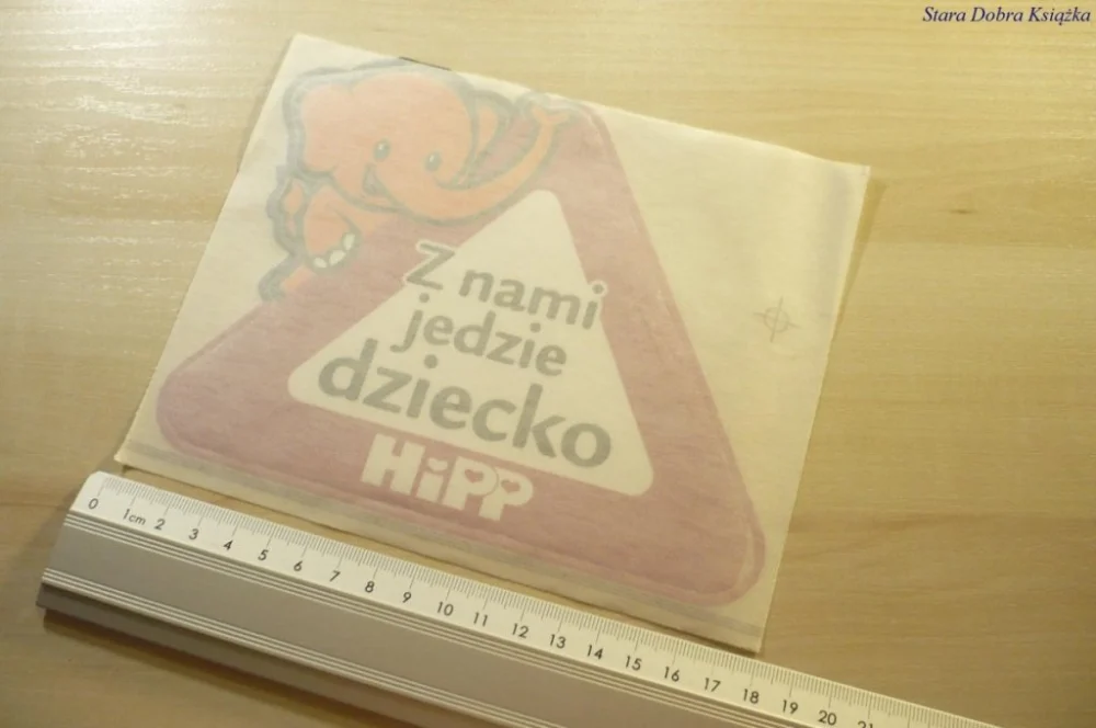 Szybka wysyłka ZA NAMI JEDZIE DZIECKO. HIPP. NAKLEJKA