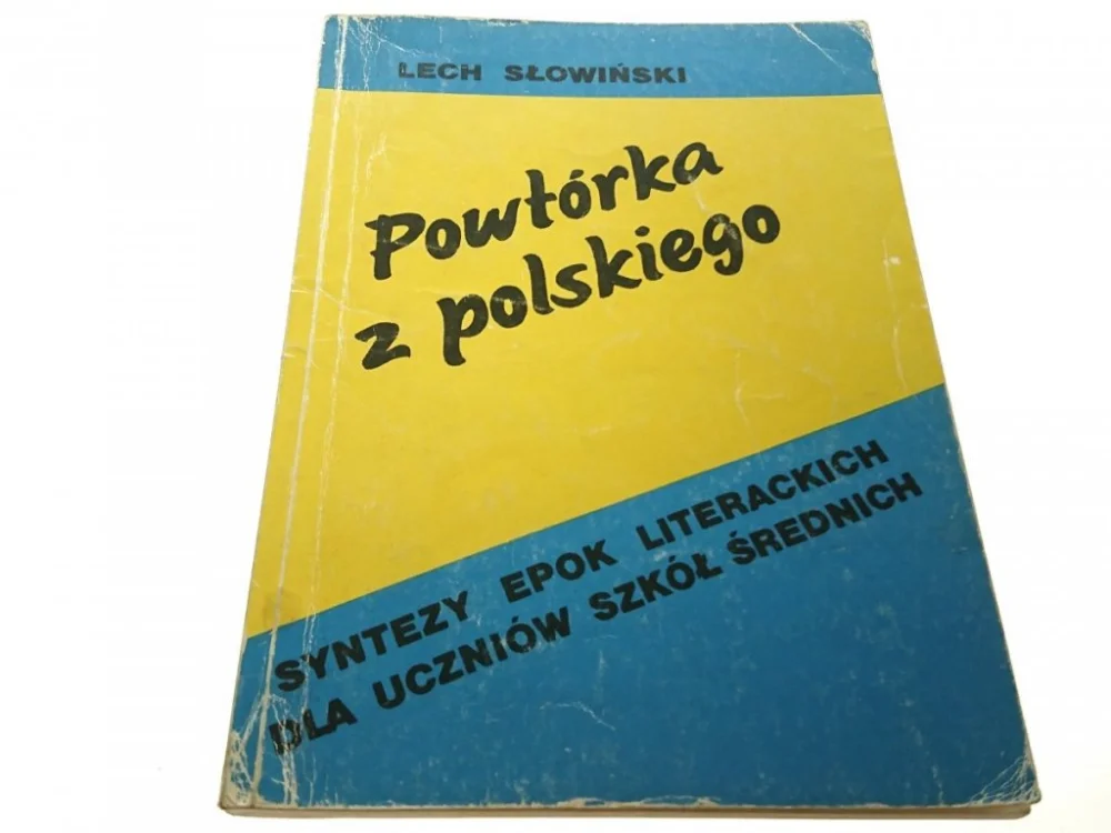 POWTÓRKA Z POLSKIEGO - Lech Słowiński 1991 Szybka wysyłka