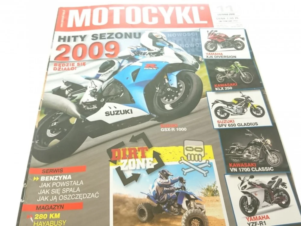 Szybka dostawa MOTOCYKL NR 168. 11 LISTOPAD 2008