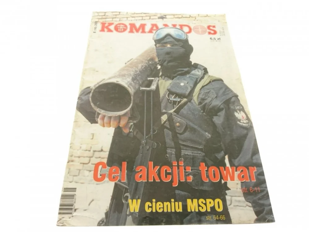 Zamów teraz MILITARNY MAGAZYN SPECJALNY KOMANDOS NR 6 105 2001