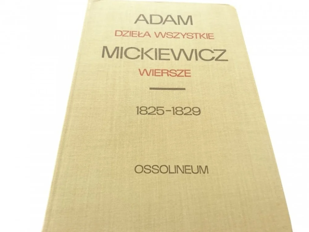 Cena promocyjna MICKIEWICZ. DZIEŁA WSZYSTKIE. WIERSZE 1 1825-1829