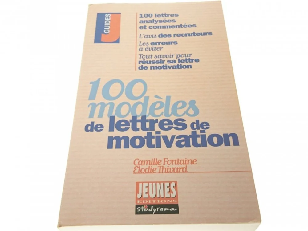Promocja 100 MODELES DE LETTRES DE MOTIVATION 2001
