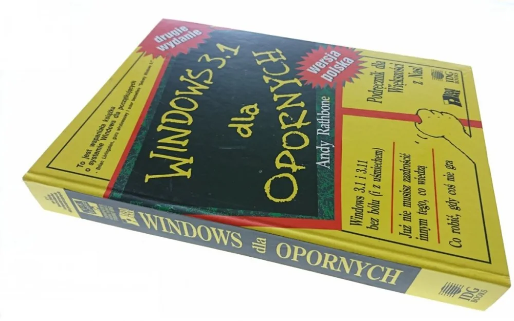 Niska cena WINDOWS 3.1 DLA OPORNYCH - Andy Rathbone 1994