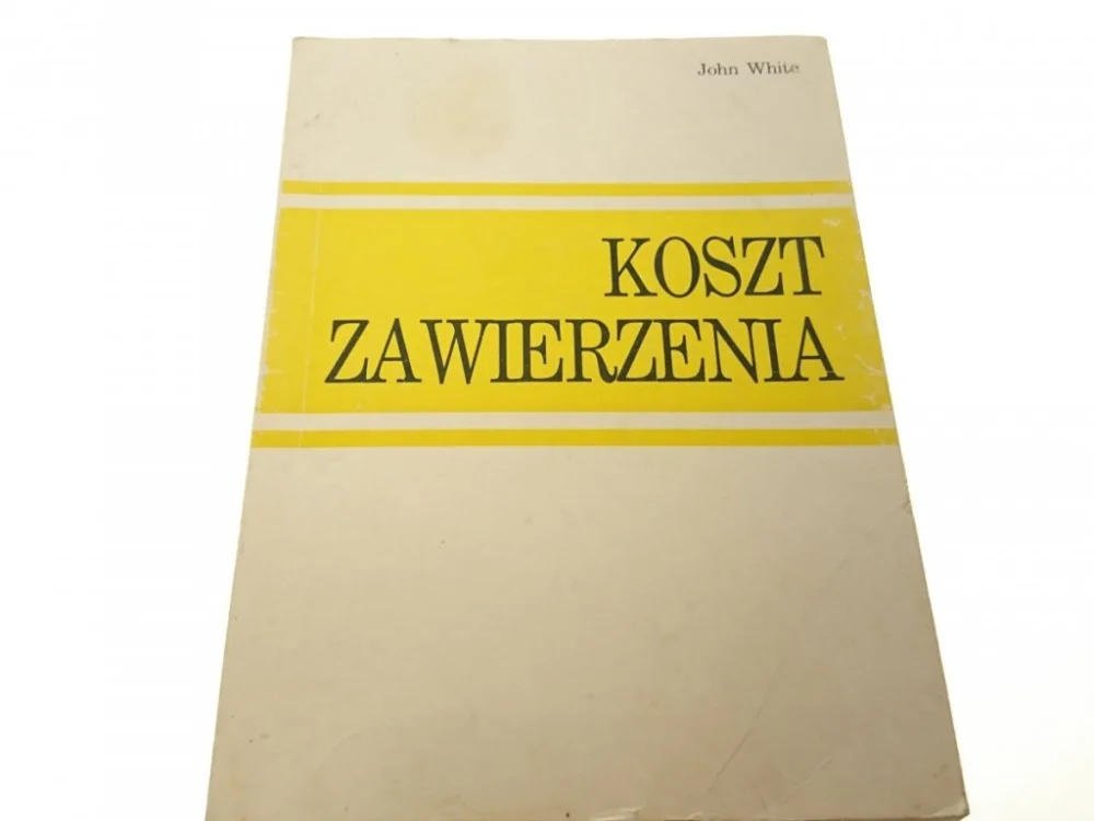 Hit sprzedaży KOSZT ZAWIERZENIA - John White