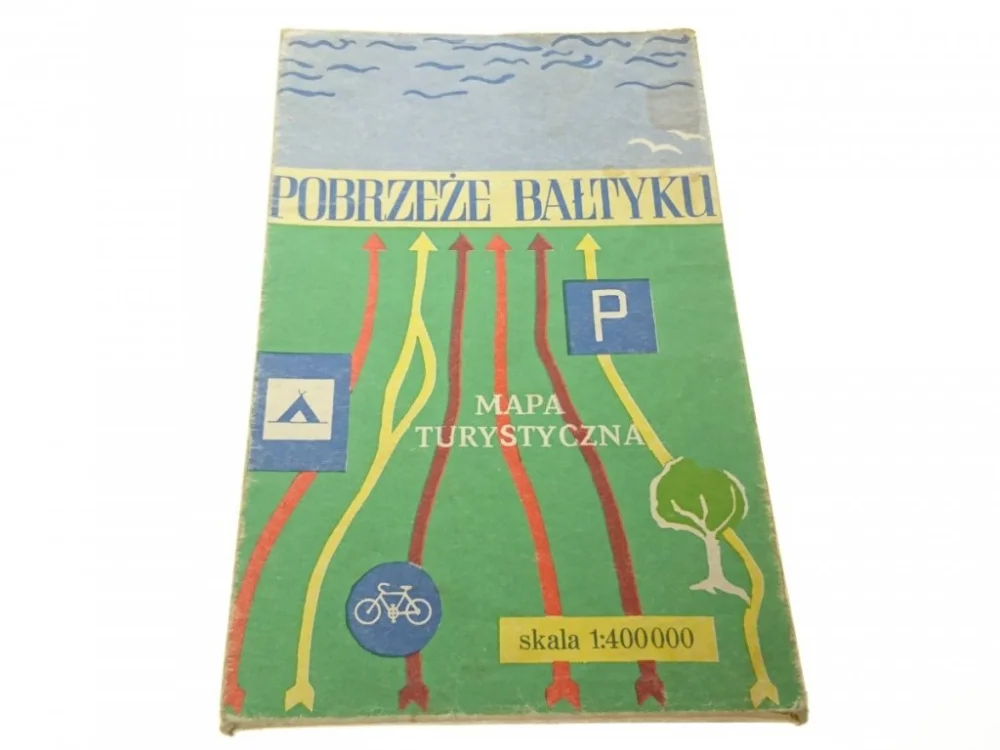 POBRZEŻE BAŁTYKU. MAPA TURYSTYCZNA 1979 Taniej