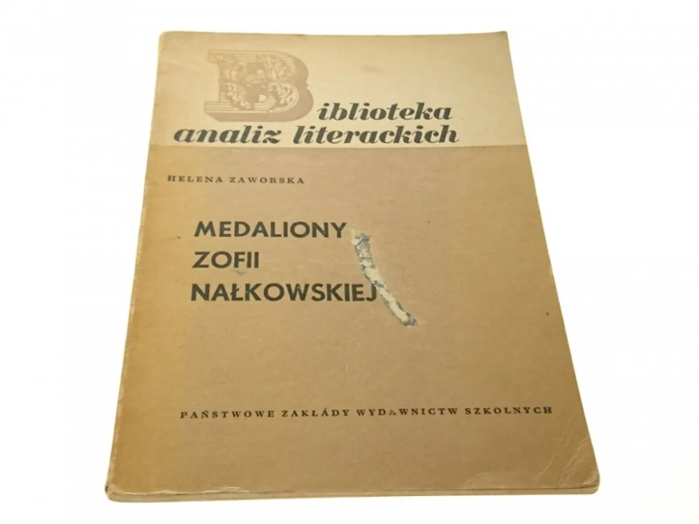 Wysoka jakość MEDALIONY ZOFII NAŁKOWSKIEJ - Helena Zaworska 1965