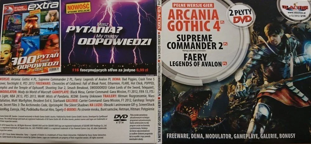 CD-ACTION NR 12/2012 (210) ARCANIA GOTHIC 4 Ostatnia szansa
