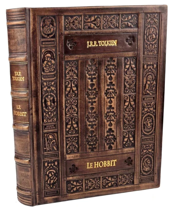 J.R.R. Tolkien - Le Hobbit. Reliure cuir exclusive, édition limitée. Darmowy zwrot