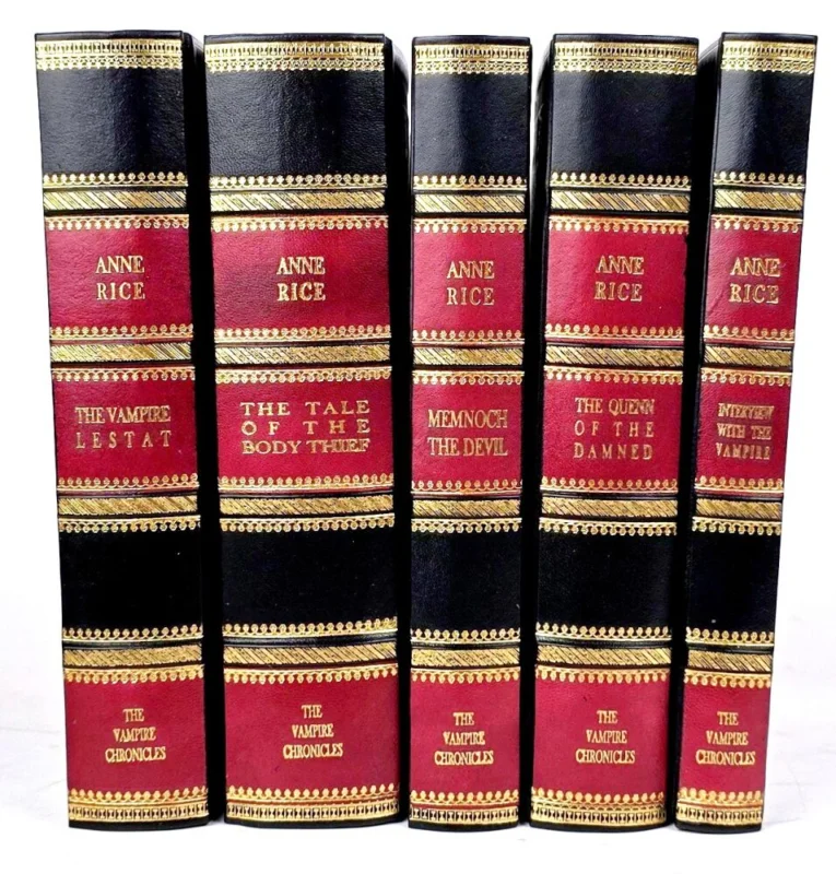 Anne Rice - The Vampire Chronicles 5-book Collection SetIn Exclusive Leather Binding, limited edition Taniej